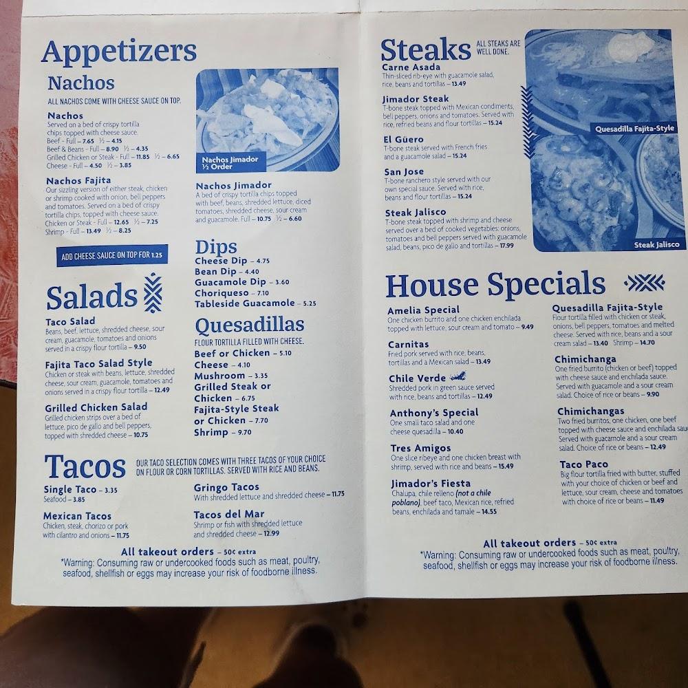 Jimador Bar and Grill LLC Menu image 1