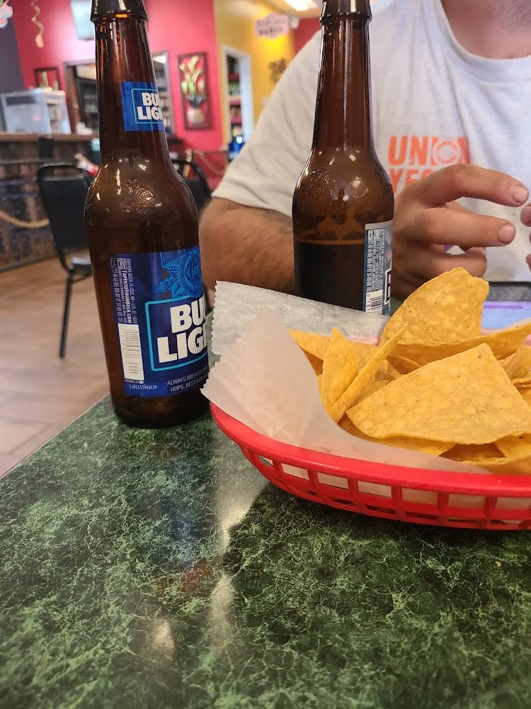 Tostada with Cheese and Beer